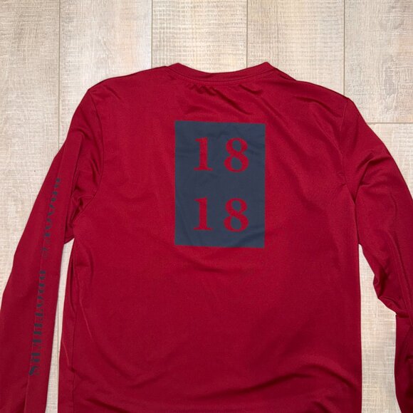 Brooks Brother Athletic Red Long Sleeve Tee Mens Medium - Picture 2 of 3